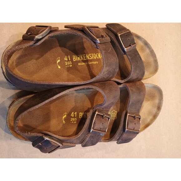 Birkenstock Milano | EU 41 | US L10 / M8 | Regular Fit Brown Sandal Buckles - Picture 4 of 9